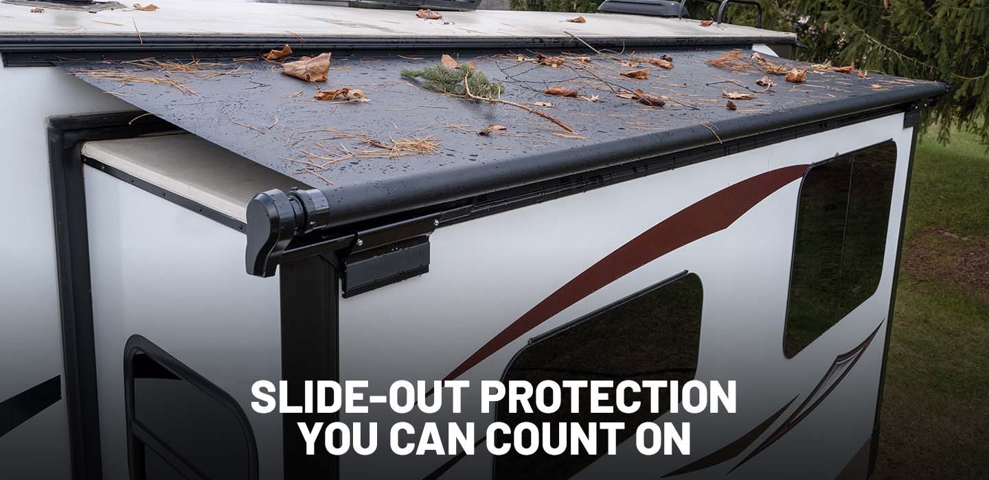 Black Slide Out Awning