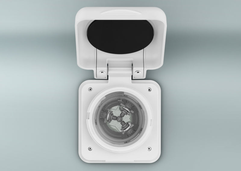 Marine Power Smart Inlet 30 Amp Square White