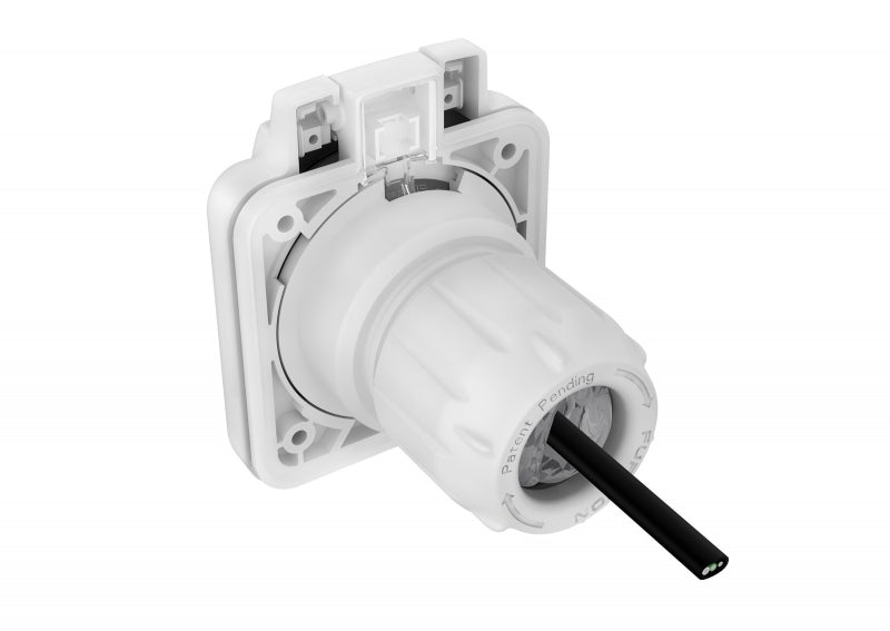 Marine Power Smart Inlet 30 Amp Square White