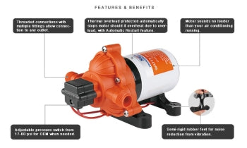 Seaflo 12V 3.0 GPM 33 Series Water Pump