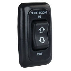 Switch Assembly Single Slide Out W/bezel, Black