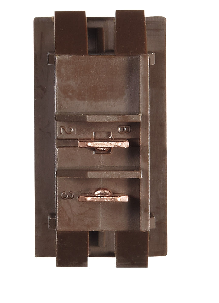 Rocker Switch Brown w/Gold Text
