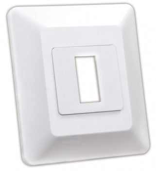 Single Switch Base And Bezel - White