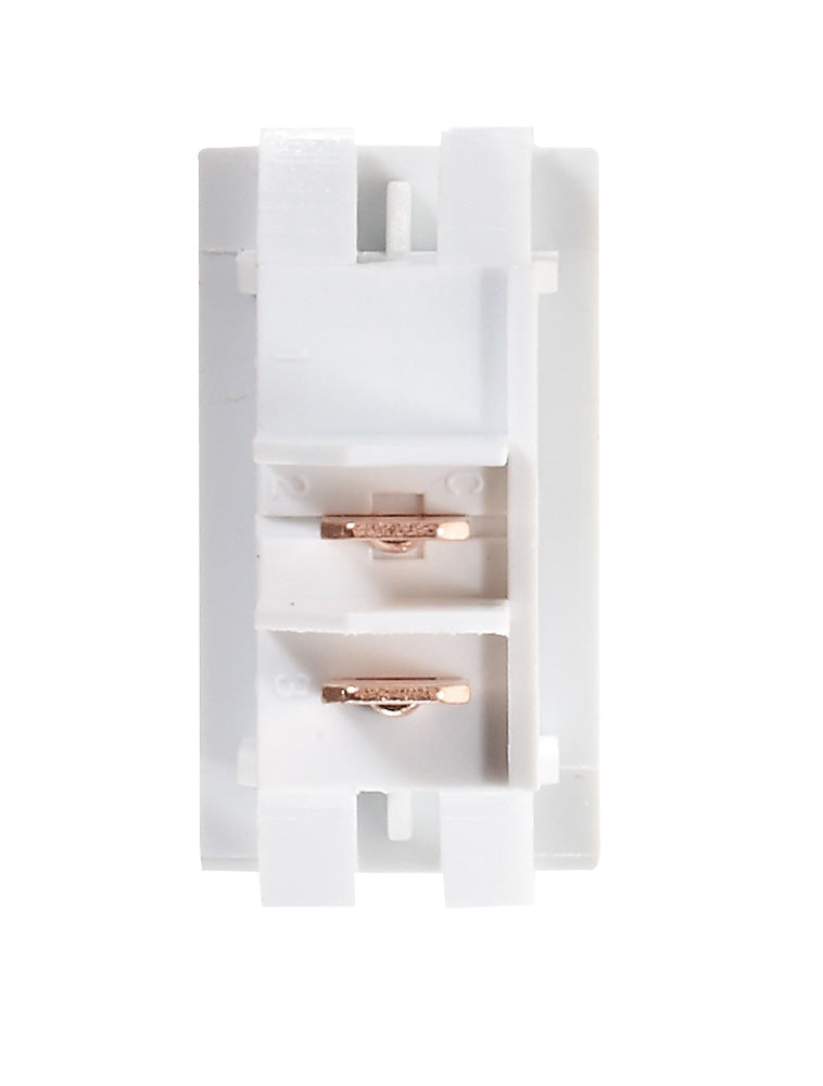 Rocker Switch White w/Gold Text