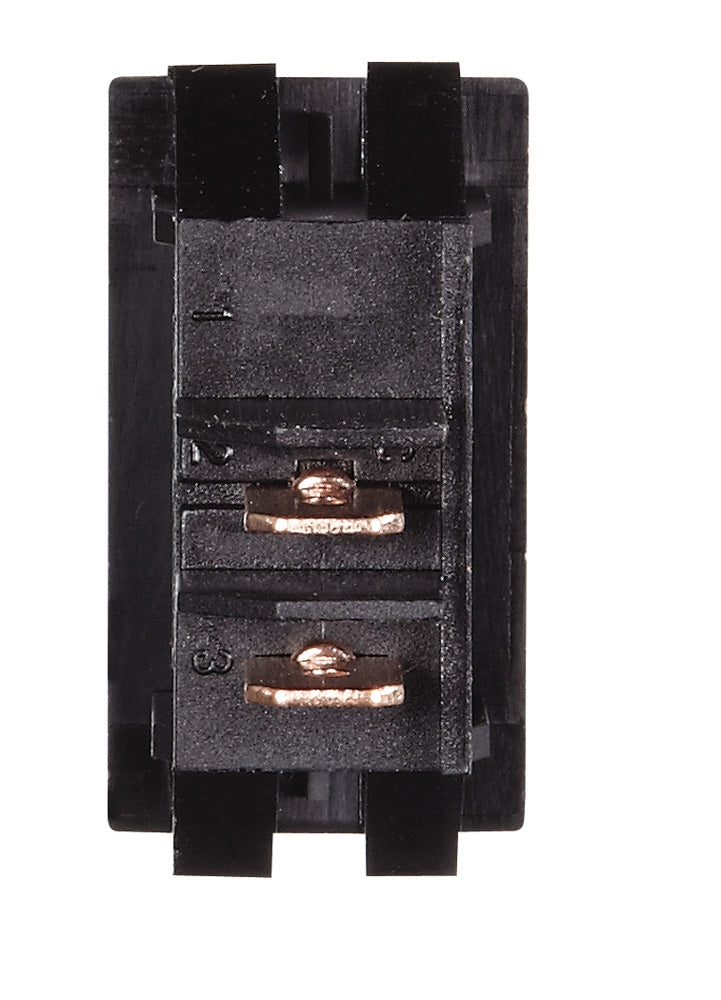 Rocker Switch, Black w/Silver Text