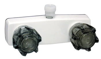 Shower Valve 4" White Smoke Handle Plastic