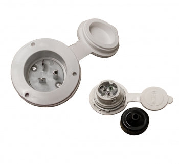 Power inlet - 20 amp white