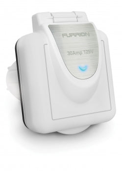 Marine Power Smart Inlet 30 Amp Square White