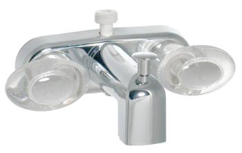 Tub/shower 4" Chrome Plastic