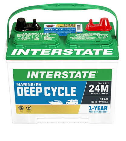 SRM-24 Deep Cycle Interstate Battery