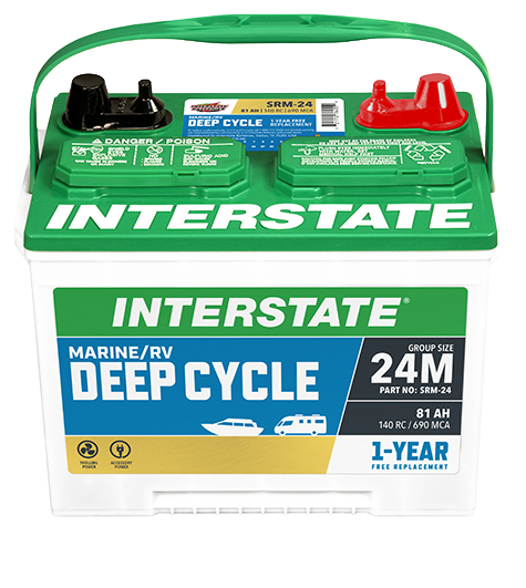 SRM-24 Deep Cycle Interstate Battery