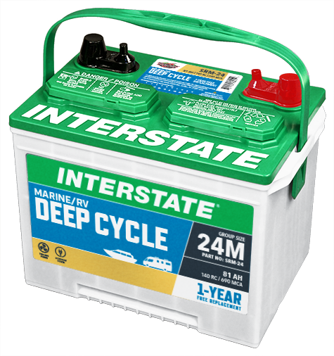 SRM-24 Deep Cycle Interstate Battery