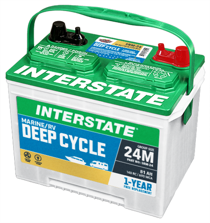 SRM-24 Deep Cycle Interstate Battery