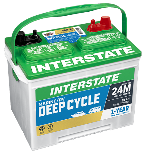 SRM-24 Deep Cycle Interstate Battery