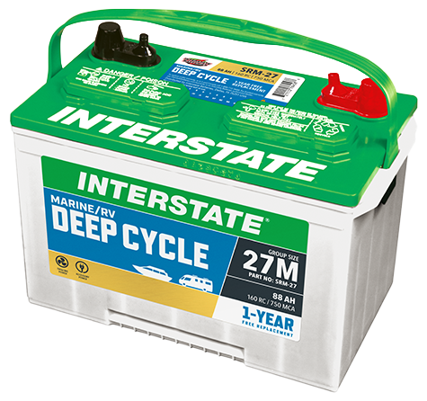 SRM-27 Deep Cycle Interstate Battery