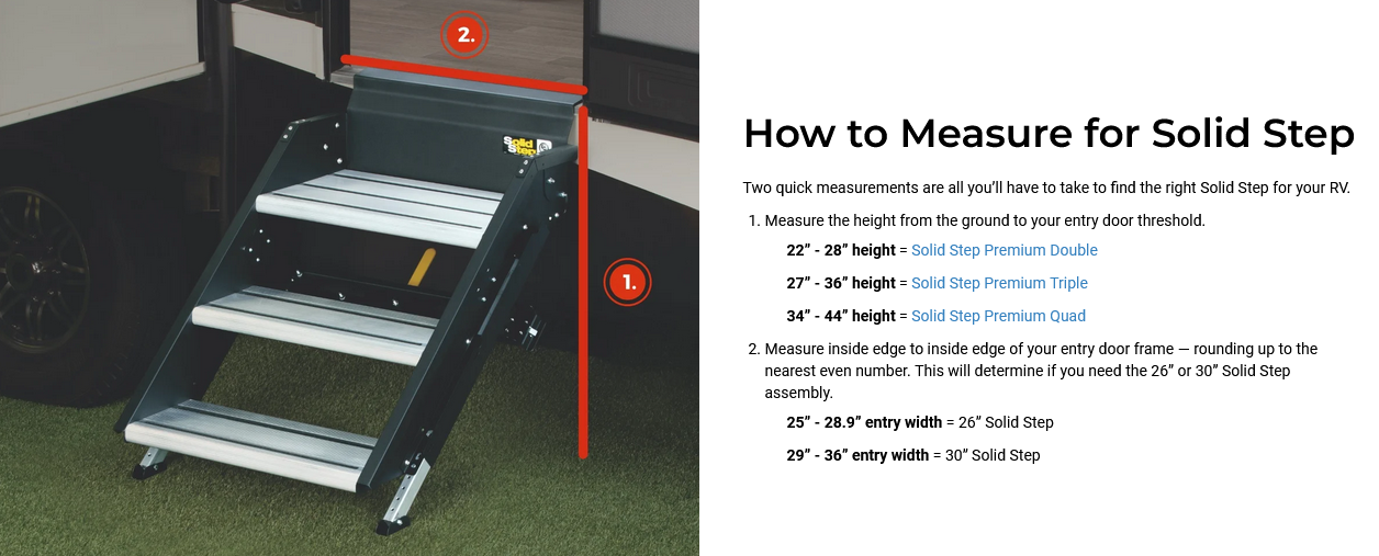 Premium Solid Step 26" Triple