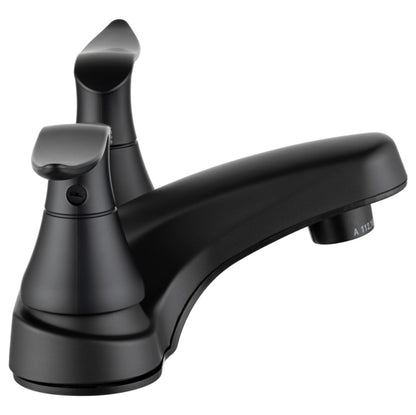 Elegant Lavatory Faucet w/ Diverter - Matte Black finish