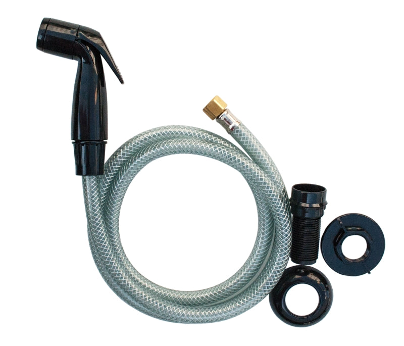 Kitchen Hose W/ Sprayer - Black Sprayer