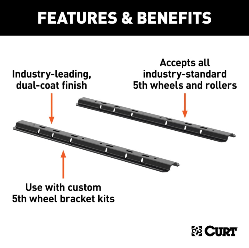 Carbide Black Fifth Wheel Rail Kit