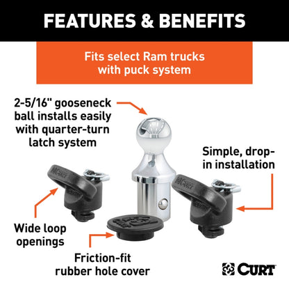 OEM Ball & Safety Chain Kit - Dodge/Ram