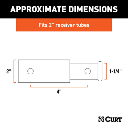 Receiver Tube Adapter - 2" to 1-1/4"