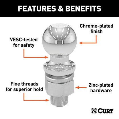 3.5k 1-7/8" Hitch Ball