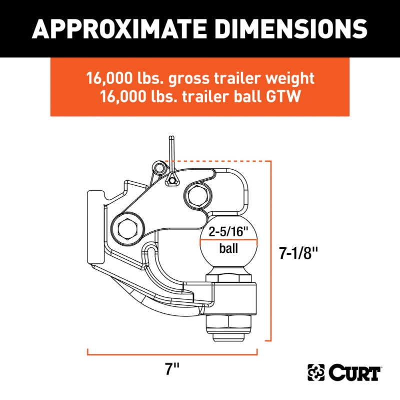 Ball & Pintle Combination - 16,000 Lb. Capacity