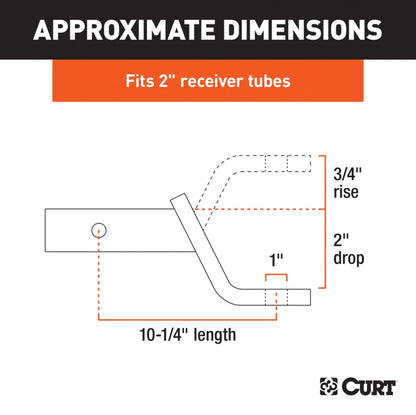 Class III Ball Mount - 2" Drop 7500 Lbs