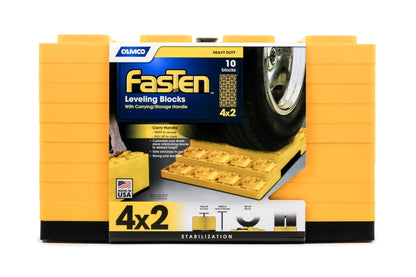 FasTen 4x2 Leveling Blocks Yellow 10/pk