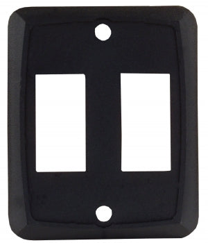 Switch Plate - Double Black