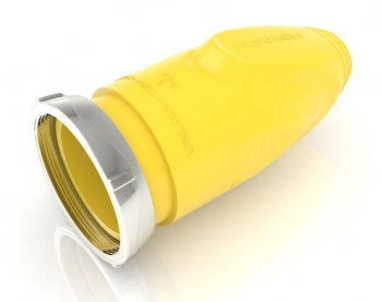 Female Connector Cover With Metal Ring 50 Amp Yellow
