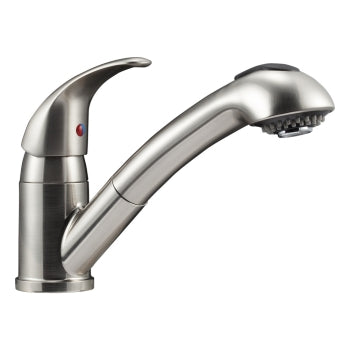 Designer Pull Out RV Kitchen Faucet Brushed Satin Nickel