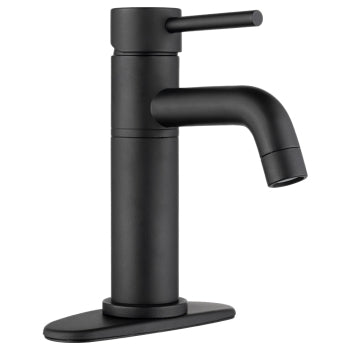 Single Handle Vessel Lavatory Faucet - Matte Black