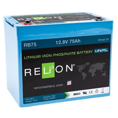 Lithium Iron Phosphate Battery - 75AH 12 Volt