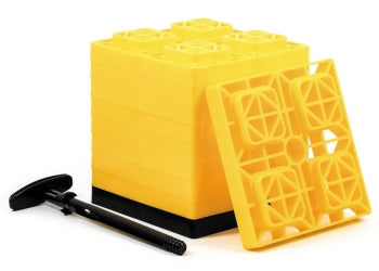 FasTen 2x2 Leveling Blocks Yellow 10/pk