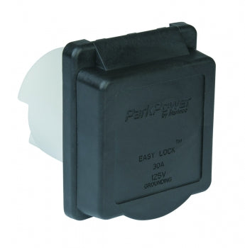 30 A Power Inlet, Black