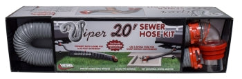 Ez Flush Viper 20' Sewer Hose Kit