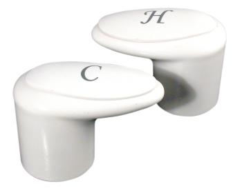 Lever Handle Set - White For Catalina Faucets