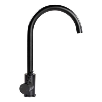 Curved Gooseneck Faucet - Black Matte