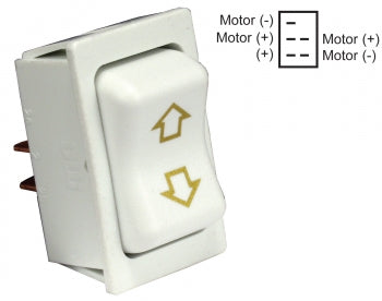 Switch Motor Slide Out High Current, White