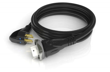 50 Amp Power Supply Cord Detachable 30' - Black w/ LED Handle