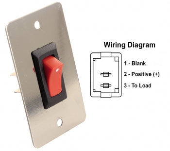 On/Off Switch - Chrome Face Plate