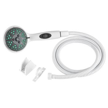 Premium Hand Held Shower Wand & Hose Kit - White