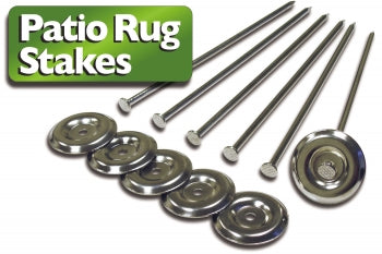 Patio Rug Stakes - 6 Pack